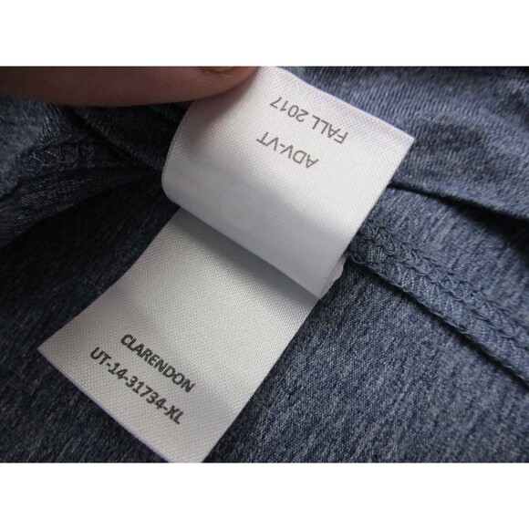 UNTUCKit Shirt Mens Extra Large XL Blue Stretch Short Sleeve Crew Neck Casual - Picture 7 of 12